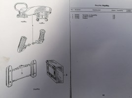 detail brašny původního katalogu JAWA